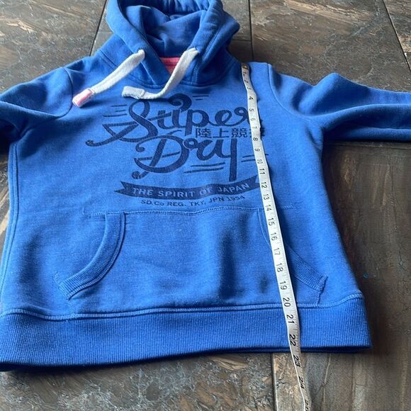 Super dry Vintage Women's Hoodie Pocket Front Graphic Pullover Jumper Hood M - Picture 10 of 14